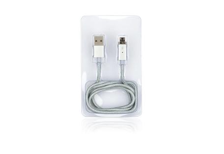 Дата кабель USB 2.0 AM to Micro 5P 1.0m Vinga (Magnetic microUSB)