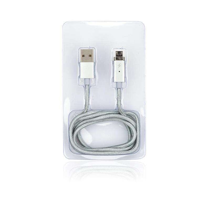 Дата кабель USB 2.0 AM to Micro 5P 1.0m Vinga (Magnetic microUSB)