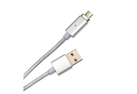 Дата кабель USB 2.0 AM to Micro 5P 1.0m Vinga (Magnetic microUSB)