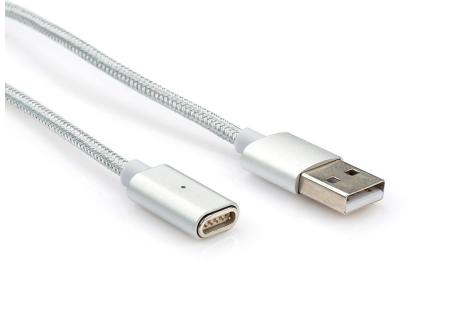 Дата кабель USB 2.0 AM to Lightning + Micro 5P + Type-C 1.0m Vinga (Magnetic 3in1)