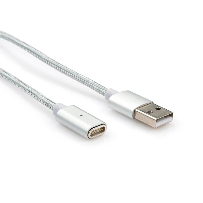 Дата кабель USB 2.0 AM to Lightning + Micro 5P + Type-C 1.0m Vinga (Magnetic 3in1)