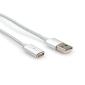 Дата кабель USB 2.0 AM to Lightning + Micro 5P + Type-C 1.0m Vinga (Magnetic 3in1)