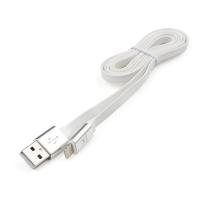 Дата кабель USB 2.0 AM to Lightning 1m flat white Vinga (VRC101WHI)