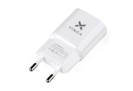 Зарядний пристрій Vinga QC3.0 Quick Wall Charger 1xUSB (VRCH04WHQC3)