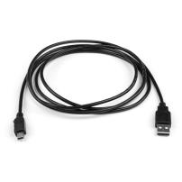 Дата кабель USB 2.0 AM to Mini 5P 1.8 m Vinga (VCPDCAMMIM1.8BK)