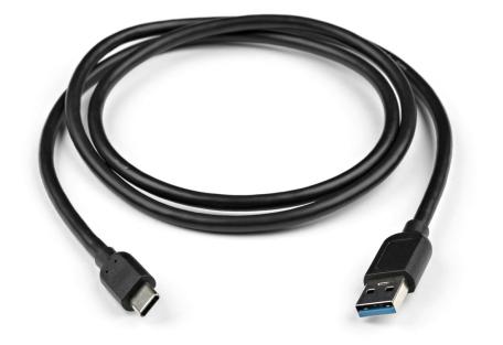 Дата кабель USB 3.0 Type-C to AM 1 m Vinga (VCPDCAM30TC1BK)