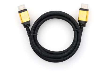 Кабель мультимедійний HDMI to HDMI 10 m metal V2.0 Vinga (VCPDCHDMI2VMM10BK)
