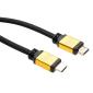 Кабель мультимедійний HDMI to HDMI 10 m metal V2.0 Vinga (VCPDCHDMI2VMM10BK)