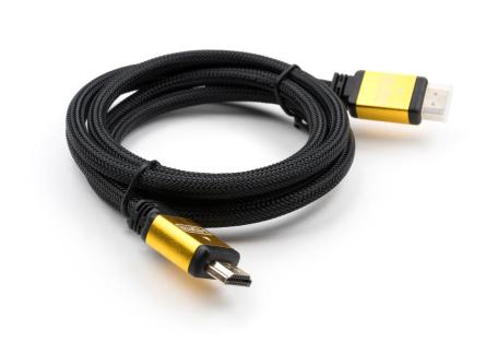 Кабель мультимедійний HDMI to HDMI 10 m metal V2.0 Vinga (VCPDCHDMI2VMM10BK)