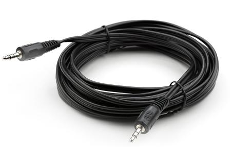Кабель мультимедійний Jack 3.5mm 5 m MM 3С Vinga (VCPDCJ35MM5BK)