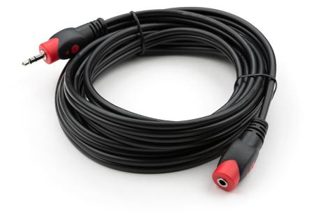 Кабель мультимедійний Jack 3.5mm M/F 3 m Vinga (VCPDCJ35MF3BK)