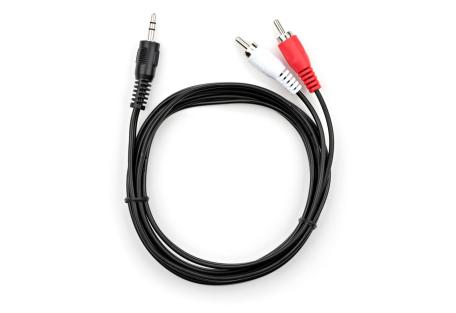 Кабель мультимедійний Jack 3.5mm M to 2xRCA 1.5 m Vinga (VCPDCJ35MRCA21.5BK)