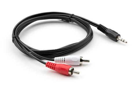 Кабель мультимедійний Jack 3.5mm M to 2xRCA 1.5 m Vinga (VCPDCJ35MRCA21.5BK)