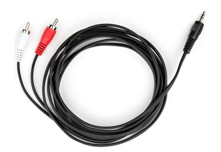Кабель мультимедійний Jack 3.5mm M to 2xRCA 3 m Vinga (VCPDCJ35MRCA23BK)