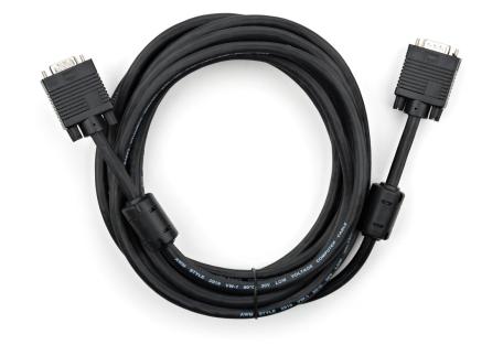 Кабель мультимедійний VGA 5 m MM ferrite Vinga (VCPDCVGAMM5MBK)