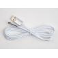 Дата кабель USB 2.0 AM to Micro 5P 1m LED silver Vinga (VCPDCMLED1S)