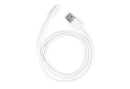Дата кабель USB 2.0 AM to Lightning PVC 1m white Vinga (VCPDCL1W)