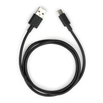 Дата кабель USB 2.0 AM to Type-C PVC 1m black Vinga (VCPDCTC1BK)