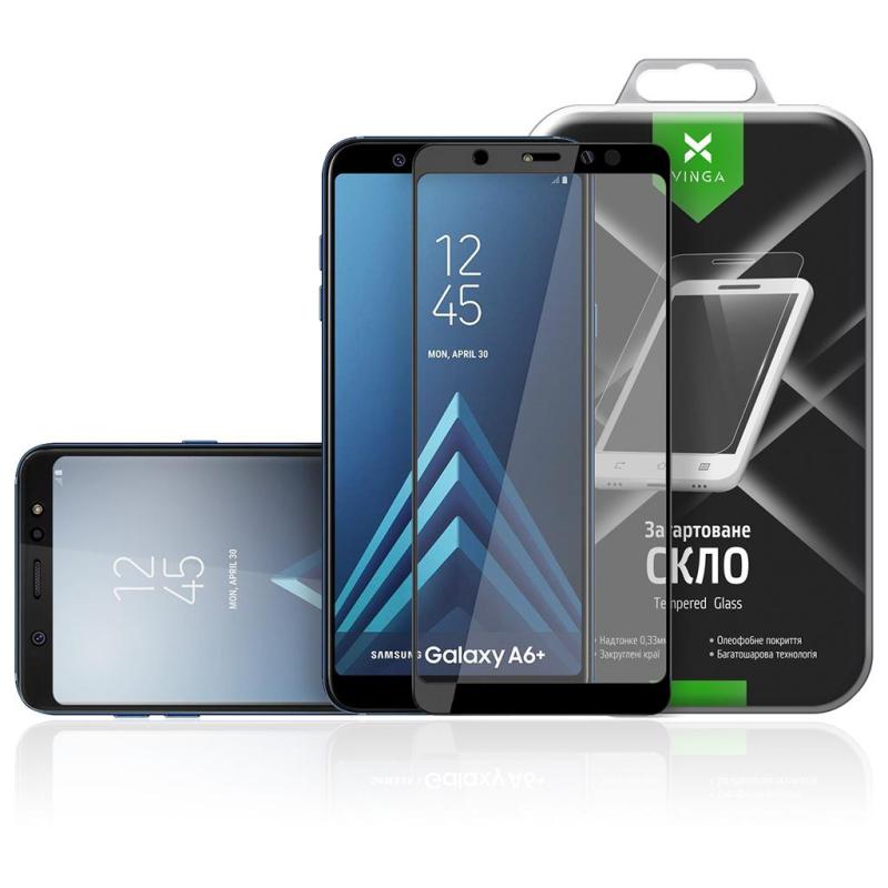 Скло захисне Vinga для Samsung Galaxy A6 Plus(2018) A605 (VTPGS-A605)