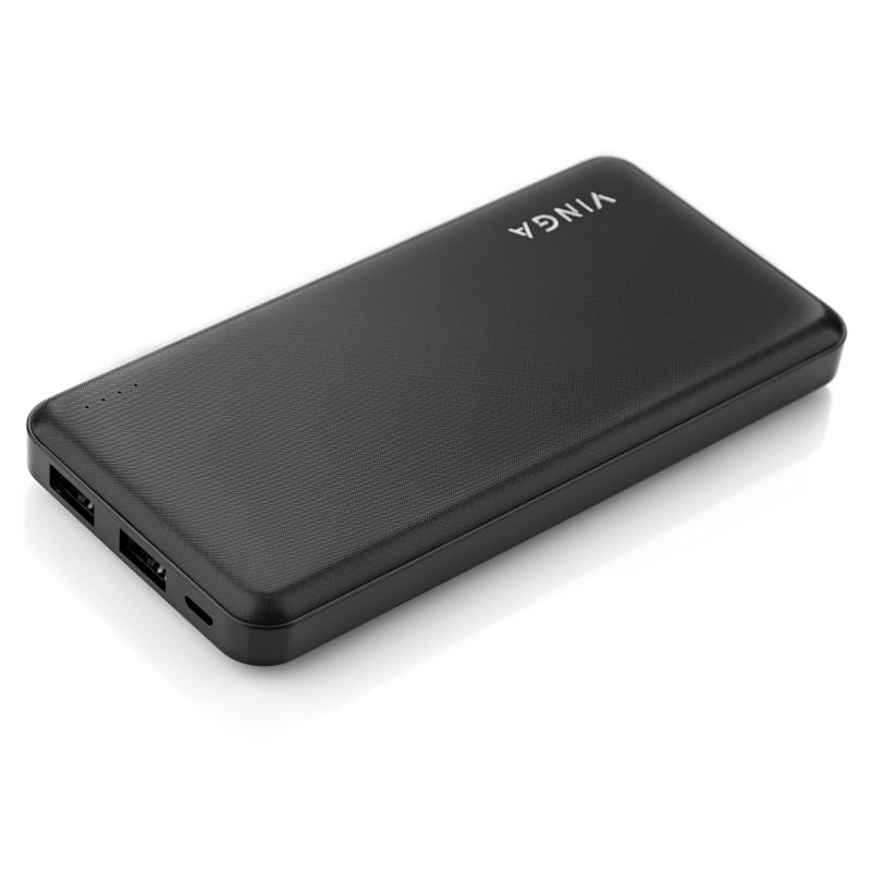 Батарея універсальна Vinga 10000 mAh  black (BTPB1910BK)