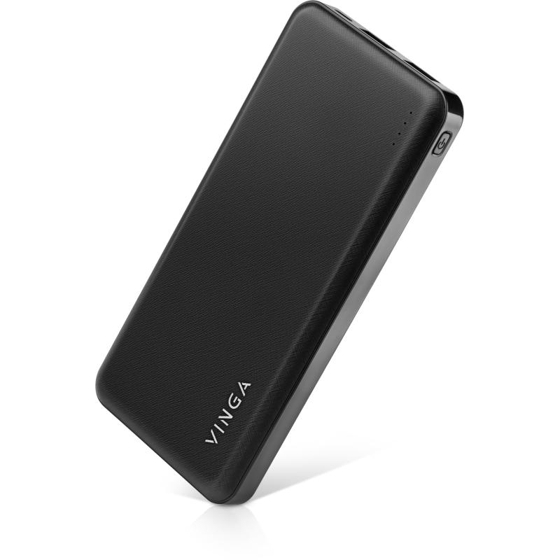 Батарея універсальна Vinga 10000 mAh  black (BTPB1910BK)