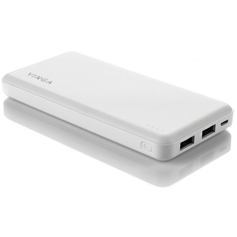 Батарея універсальна Vinga 10000 mAh white (BTPB1910WH)