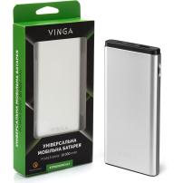 Батарея універсальна Vinga 10000 mAh QC3.0 PD aluminium silver (BTPB1010QCALS)