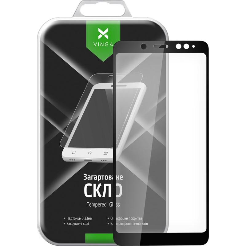Скло захисне Vinga для Xiaomi Redmi Note 5 (Black) (VTPGS-RN5)