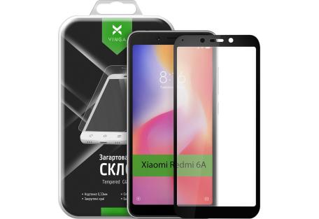 Скло захисне Vinga для Xiaomi Redmi 6A (Black) (VTPGS-R6A)
