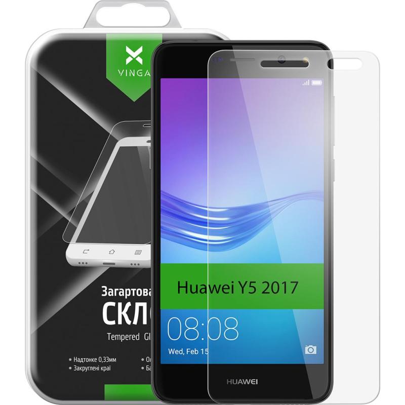 Скло захисне Vinga для Huawei Y5 2017 (Clear) (VTPGS-Y52017)