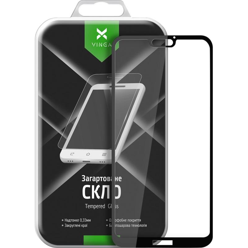 Скло захисне Vinga для Huawei P20 Lite (Black) (VTPGS-P20L)