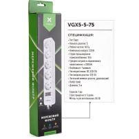 Мережевий фільтр живлення Vinga VGX5-5-75