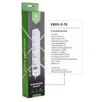 Мережевий фільтр живлення Vinga VBX5-3-75