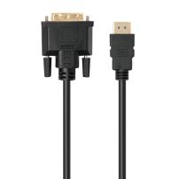 Кабель мультимедійний HDMI to DVI 24+1pin,  1.8m Vinga (VCPHDMI2DVIMM1.8BK)