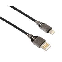 Дата кабель USB 2.0 AM to Lightning 1.0m 2-sides usb nylon black Vinga (VCPDCL2SNB1BK)