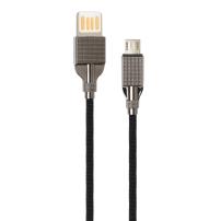 Дата кабель USB 2.0 AM to Micro 5P 1.0m 2-sides usb nylon black Vinga (VCPDCM2SNB1BK)