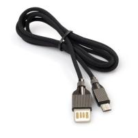 Дата кабель USB 2.0 AM to Micro 5P 1.0m 2-sides usb nylon black Vinga (VCPDCM2SNB1BK)