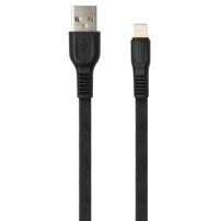 Дата кабель USB 2.0 AM to Lightning 1.0m flat art TPE back Vinga (VCPDCLFTPE1BK)