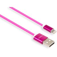 Дата кабель USB 2.0 AM to Lightning 1.0m rainbow nylon Vinga (VCPDCLCOLNB1RS)